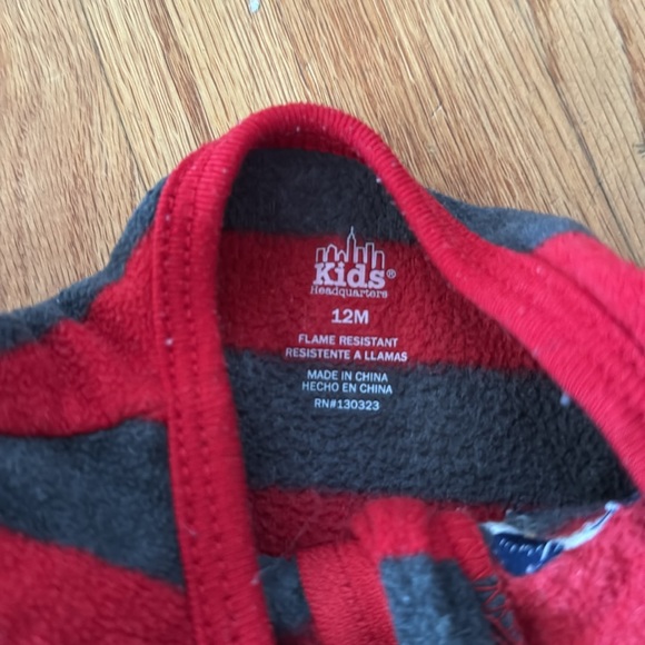 Baby Fleece Dog Footie Pajamas 12 Months - Picture 4 of 4